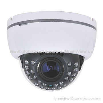 DIS 1200TVL Sony Exmor CMOS IR Plastic Dome Camera, 2.8-12mm Varifocal Lens, 24pcs IR LED